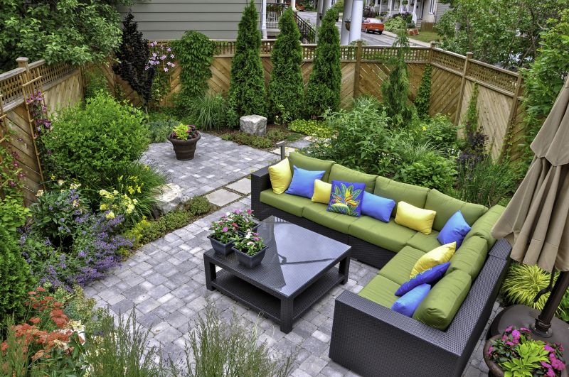 Spacious paver patio for gatherings