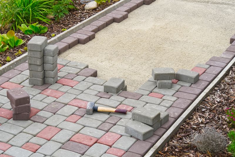 Walkway with Pavers
